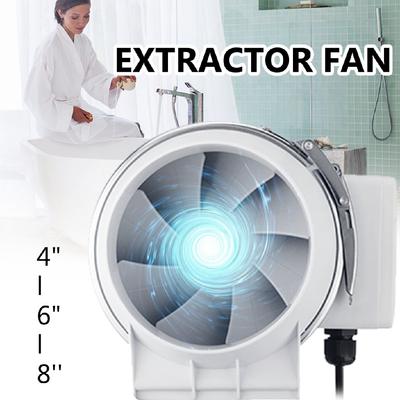 4"6"8" Wandraam Toilet Monteerbare Afzuigventilator Drukverhogingsventilator Ventilator Badkamer Verwijdering Ventilatie Lucht Keuken