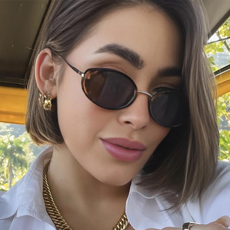 New Stylish Metal Frame Sunglasses for Women Sexy Small Frame Round Punk Sun Glasses Female Men Vintage Eyewear Shades Uv400