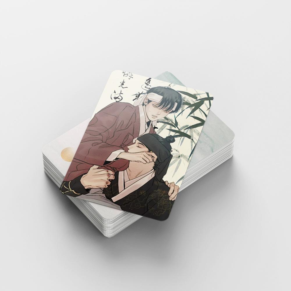 92pcs/set Anime Ye HuaJi Photo Cards Korean Comic Stickers Double-sided LOMO Greeting Card