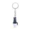 Funny Pvc Cat Keychain Toilet Shape Design Color Options For Cat Lovers Bag Car Key Decor
