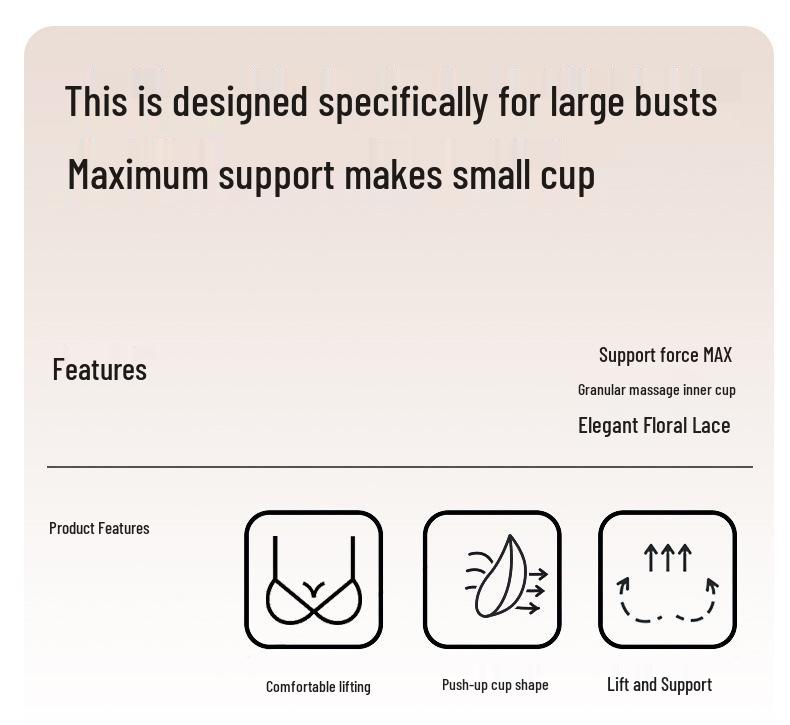 Plus Size Adjustable Seamless Minimizer Bra - Anti-Spillage, Side Smoothing, Lifting Support for Women