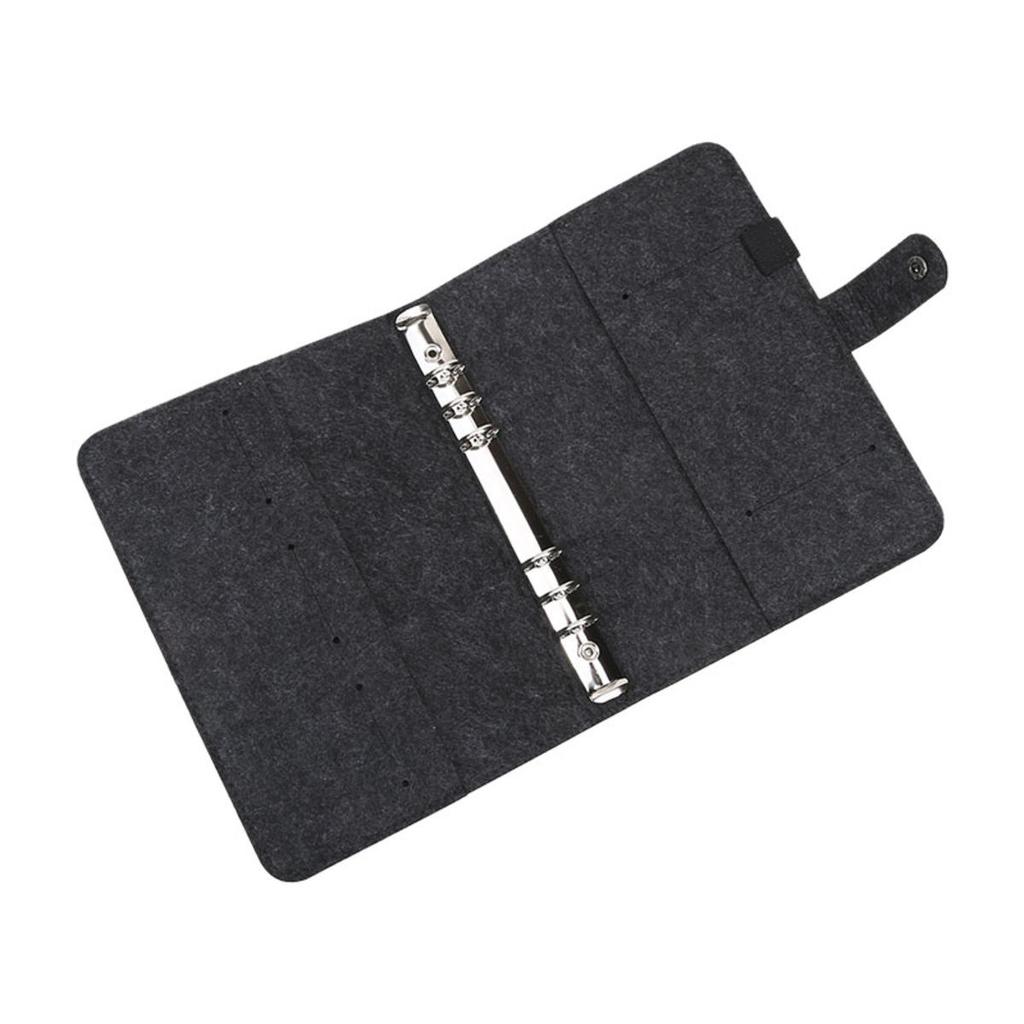 A5 A6 No Inner Pages Felt Shell Fabric Notebook Loose Leaf Notebook Inner Page Ring Binder Stationery Gift Student Supplies