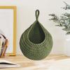 Handmade Cotton Rope Crochet Fruit Net Bag - Woven Kitchen Storage, Bird's Nest & Water Drop Design