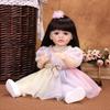 KEIUMI 55 Cm Reborn Baby Doll Girl Silicone Vinyl Realistic Princess Newborn Babies Dolls Fashion Christmas Birthday Gift