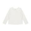 Tiffany Ivory Ribbed Collar T shirT