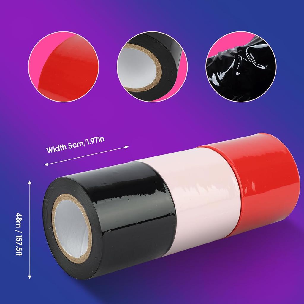 Suitable for BDSM game adult sex toy bundling tape, reusable for bundling PVC sex toys, suitable for couples