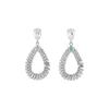 Elegant European & American Zircon Water Drop Pendant Earrings - Luxurious, Exquisite, Fashionable Jewelry for Women