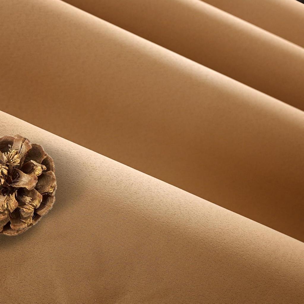 Polyester 100% Blackout Plain Long Door Curtains|100% Room Darkening| Blackout Long Door Curtains| 9 Feet |Set of 2| Plain Design