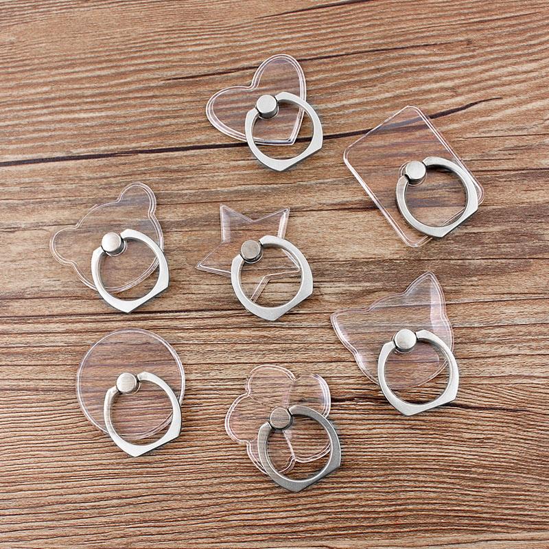 Klarer Katzen-Fingerring Handy-Ständer Halter Für iPhone XS Huawei Samsung Handy Runder Handy-Ringhalter Auto-Halter Ständer