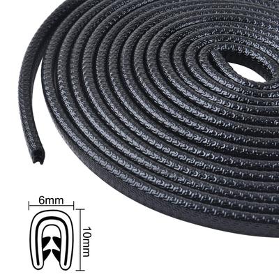 Protector Ușă Auto Protecții Margine Forma U Garnitură Margine Auto Cauciuc Etanșare Potrivire Benzi Protector Zgârieturi Garnitură Protecție Etanșare pentru Majoritatea Mașinilor