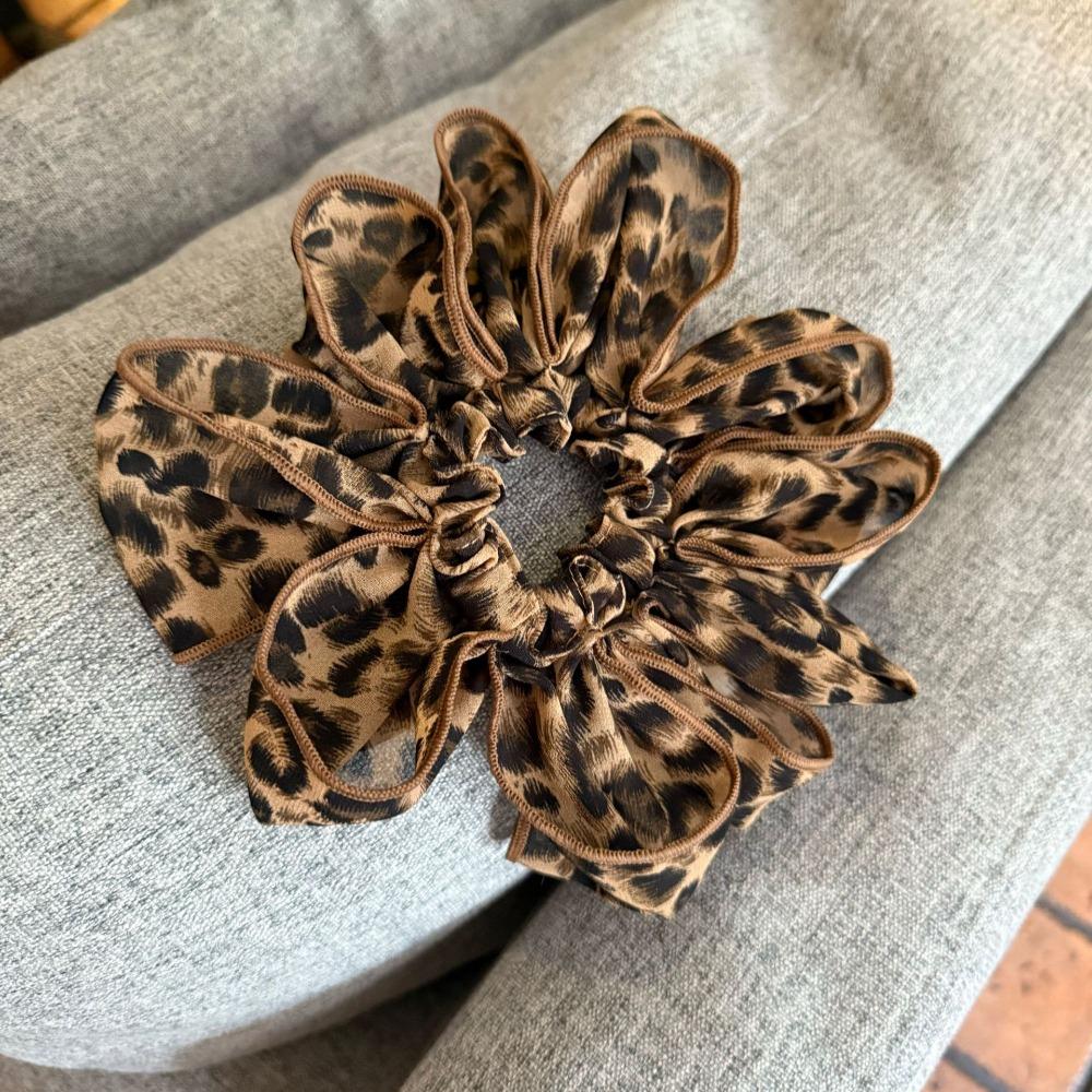 

Cloth Blue Plaid Hair Ring Elastic Lattice Hair Tie Fashion Flower Hair Scrunchies Party