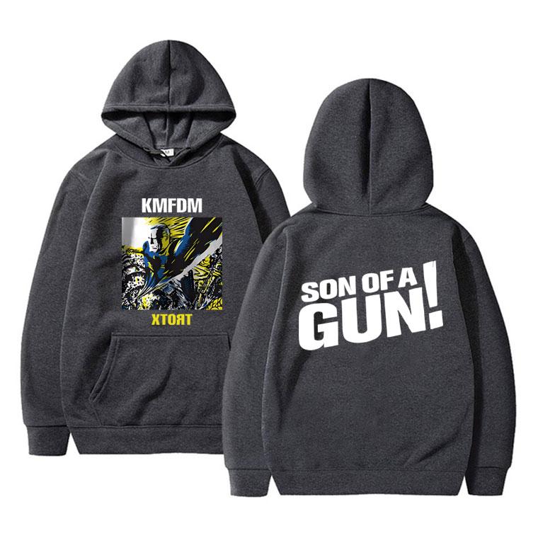 Rock Band KMFDM XTORT Graphic Print Hoodie Men Women Fashion Vintage Gothic Streetwear Unisex Casual Oversized Fleece Hoodies
