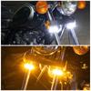 LED Dual-Color Front Shock Fork Light Strip with Turn Signal for Off-Road Motorcycles