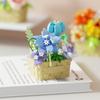 Preserved Flower Basket Building Block Ornament – Hot-Selling Micro-Particle Potted Plant Toy