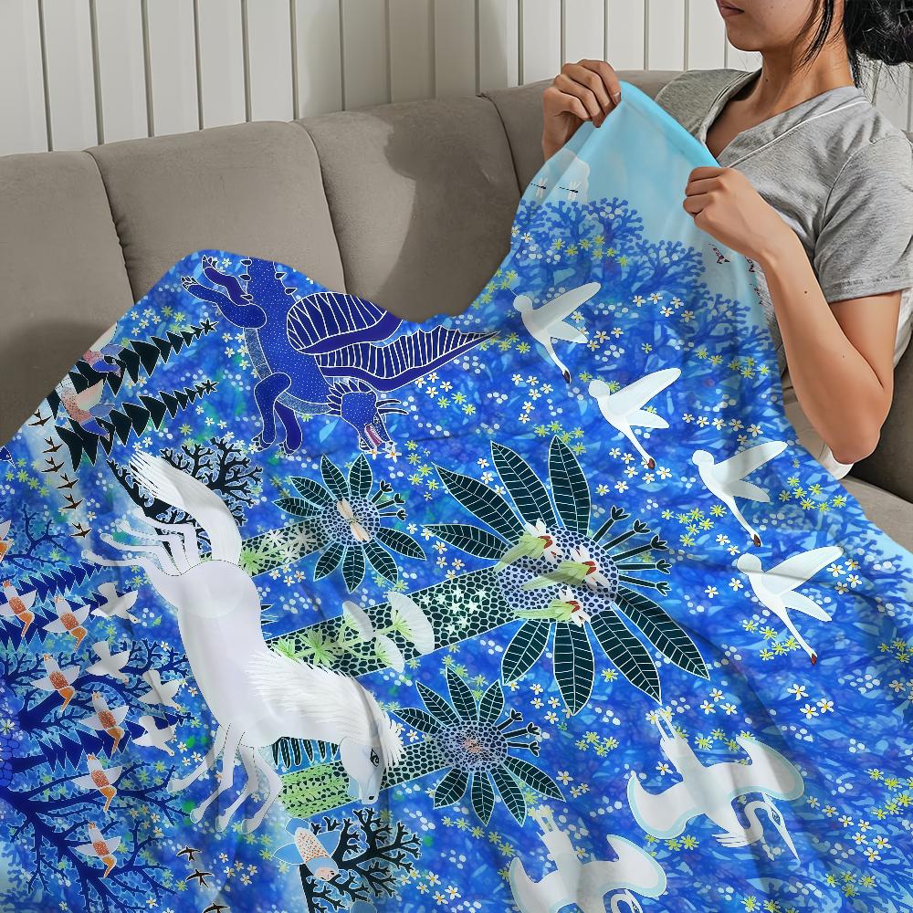 Mode Kunst Vintage K-Knud Grothe Kunst Weiche Warme Plüschdecke Schlafsaal Sofa Wohnzimmer Haustier Zuhause Schlafzimmer Geschenk Nickerchen Zuhause Flanell
