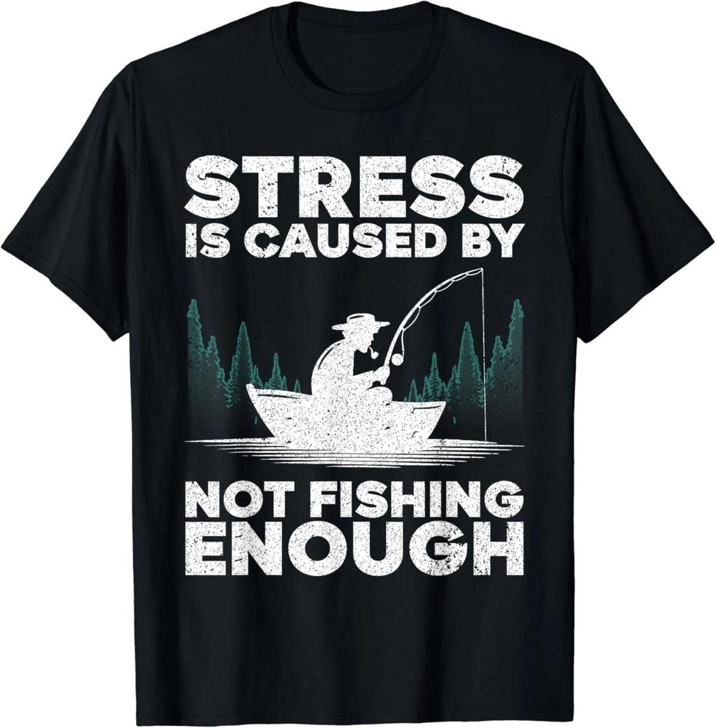 Fun Fishing Suitable for Male and Female Bass Fly Fishing Enthusiasts T-shirt High Quality Printed Short Sleeve Personality Top