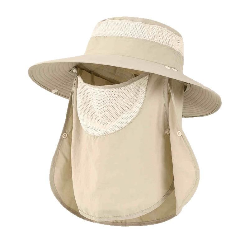Men and Women's Summer Sun Hat Outdoor Breathable Sun Hat Big Brim Fisherman Hat Neck Protection Fishing Hat Sun Protection Hat Sun Protection Hat