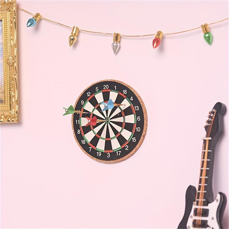 Miniature Dollhouse Dartboard Frisbee OB11 Blythe Scale Sports Model Accessories Realistic Tiny Indoor Decor Collectible Mini Sports Equipment