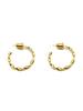Occhi Di Lupo Acra Wave Hoop Earring(Gold)