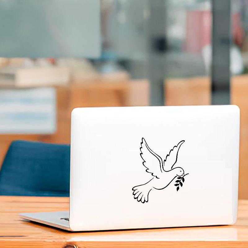 1ks Holubice Míru Olivová Ratolest Samolepky na Auto Kreativní Dekorace Okna Auta Nárazníku Čelního Skla Kreslené Zvíře Auto Příslušenství