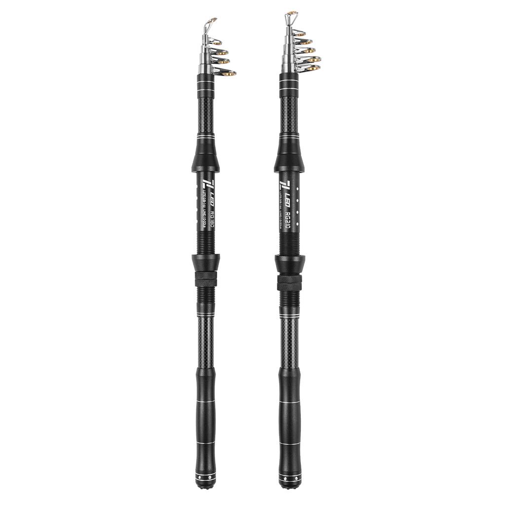 Lixada Fishing Rod Reel Combo Fiberglass Telescopic Fishing Rod Spinning Reel Fishing Line Lures