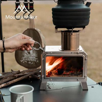Folding Mountain Cubic Wood Stove: Outdoor Camping & Tent Heating, Water Boiling, Roasting, Fire Pit