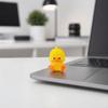 3D-gedruckte kleine gelbe Enten, niedliche gelbe Entenfigur für Schreibtischdekoration, Enten-Miniaturfiguren für Mikrolandschaften, lustige Geschenkideen