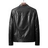 FAPAI Men's Stand-Collar Leather Jacket