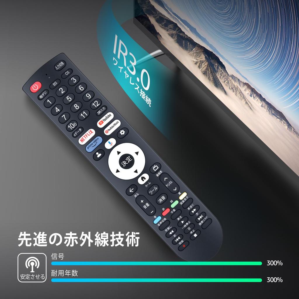 RC-35 TV Remote Control for YAMAZEN Google TV with Voice Control, Compatible with Qriom QRK-32WHDST, QRK-43W4KST, QRK-50W4KST, and QRK-40W2KST
