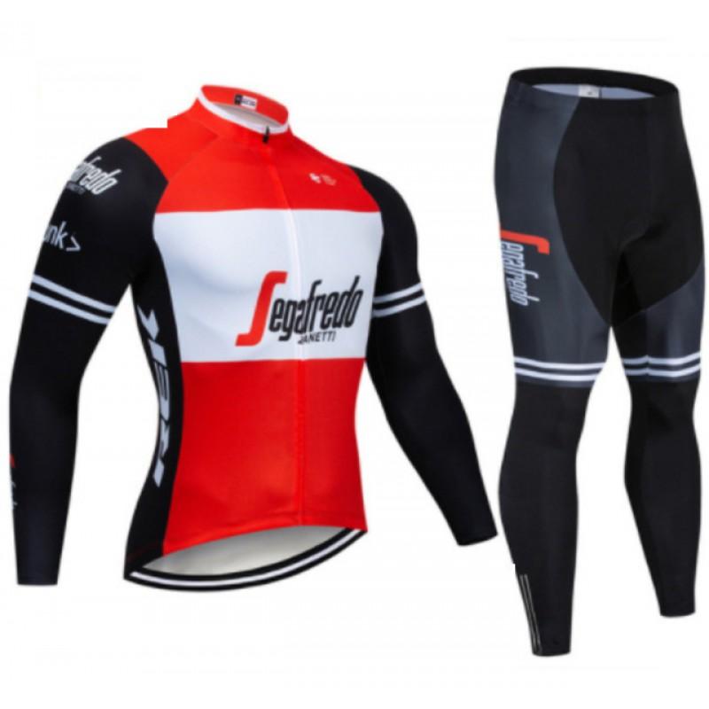 Winter Thermal Cycling Jersey Mountain Biking Breathable Fleece-Lined Wind-Resistant Performance Apparel