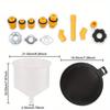 15pcs/Set Plastic Filling Funnel Spout, Fit Universal Vehicles, Spill Proof Coolant Filling Kit