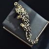 Women Brooch Sparkling Rhinestones Inlaid Leopard Shape Suit Lapel Pin Sweaters Collars Hats Bags Coats Scarves Badge Versatile Accessory
