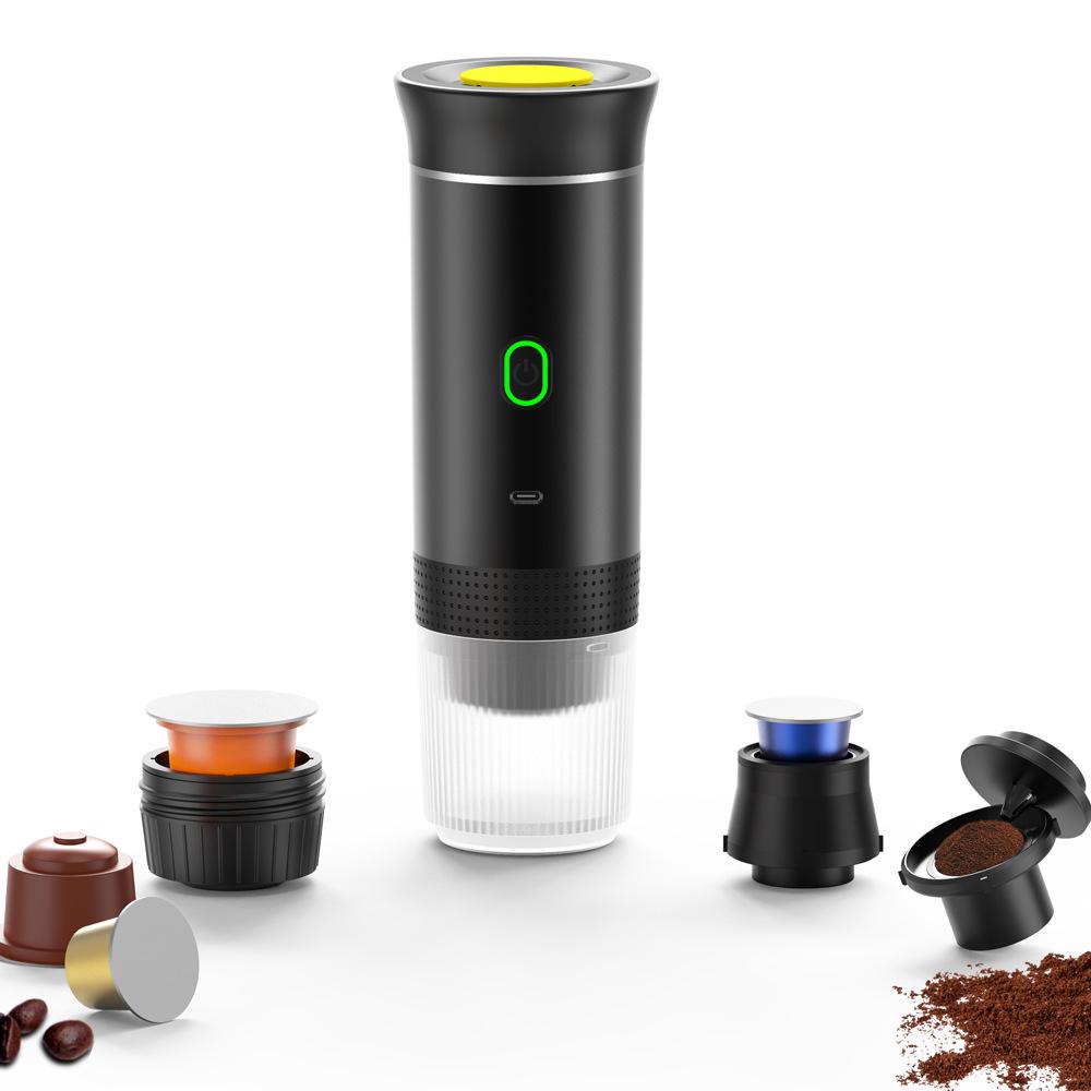 Compact Electric Espresso Maker for Home and Outdoor Use