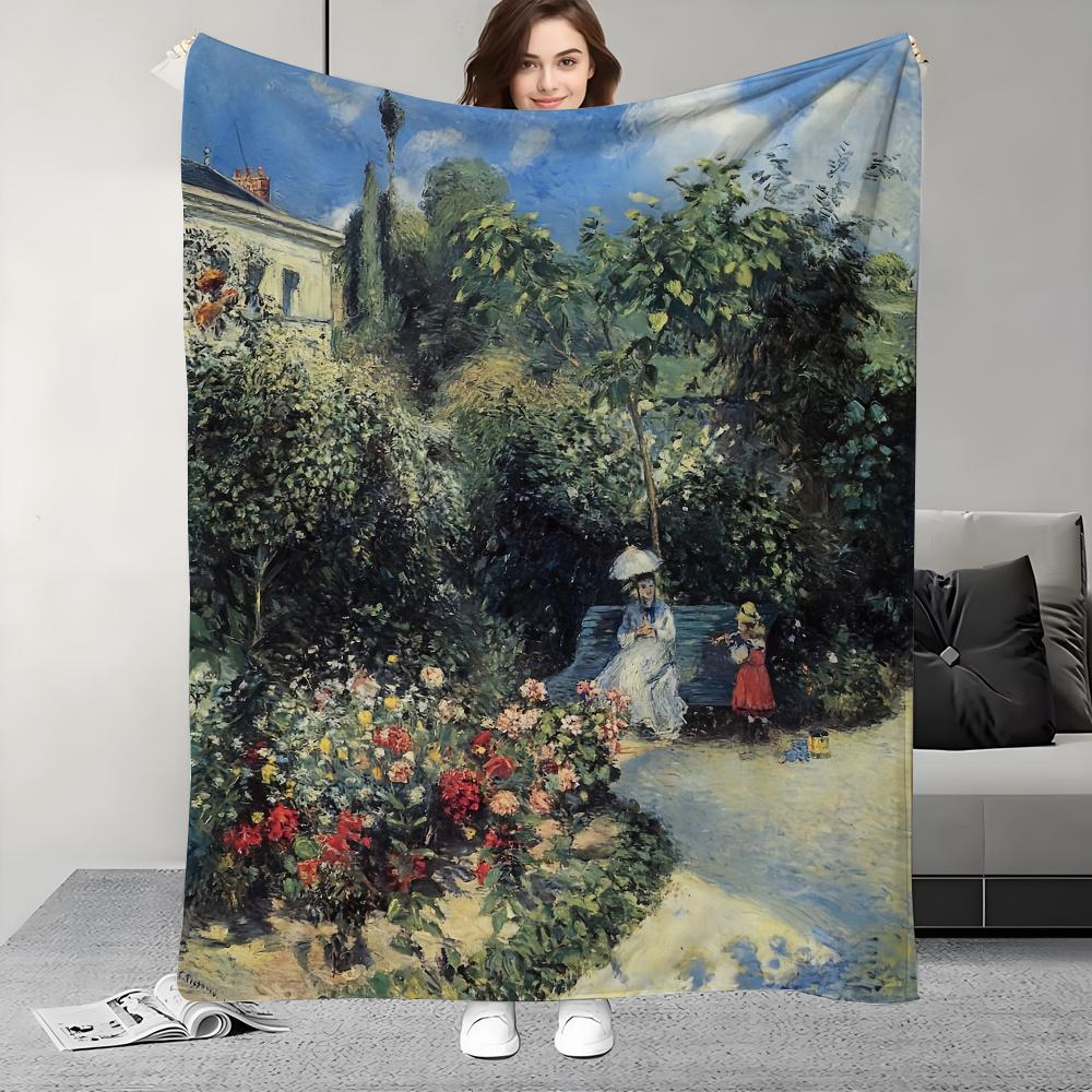 Camille Pissarro art Blanket Design Lightweight  For Dorms, Naps, Living Room, Office,Sofa,All-Season 30x40in