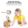 Kids Interactive Toys White Rabbit Simulation Plush Toys Kids Gifts