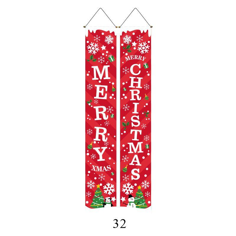 Elegant Nutcracker Christmas Decoration Hanging Door Banner Soldier Character Porch Sign