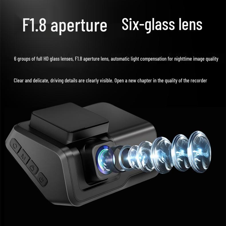 4K Dual Cam: Front & Rear Recording Dash Cam with Reversing Image, Driving Track, HD, 3" WiFi Screen