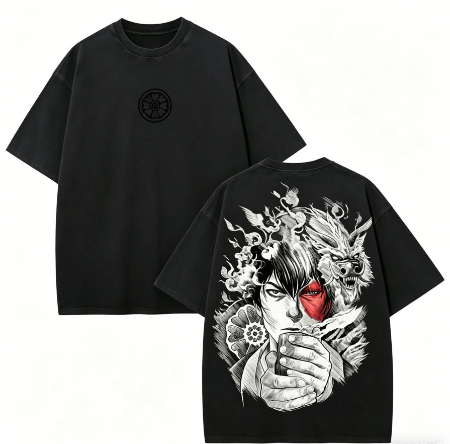 Trendsetter Loose Clothes Avatar The Last Airbender Zuko Anime Liefhebber Gewassen T-shirt Jaarrond kleding hoge kwaliteit persoonlijkheid Kleding Grote Maten Unisex Nieuw Model Koppel T-shirt M