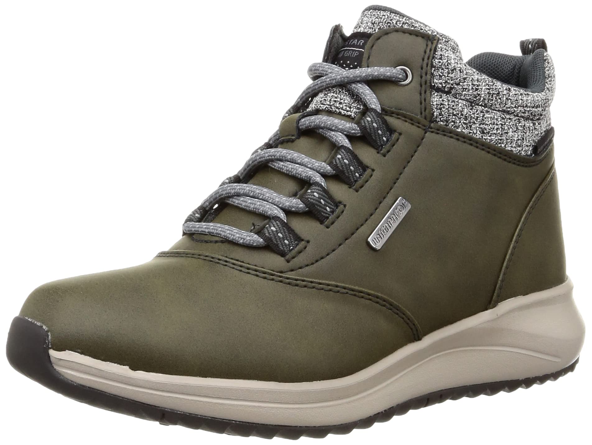 

Moonstar SPLT FGL79 N Olive Wide Sizes Size Women s Sneakers, Waterproof, Non-Slip Sole, 3E, Zippered, 22-25cm, 23.0cm