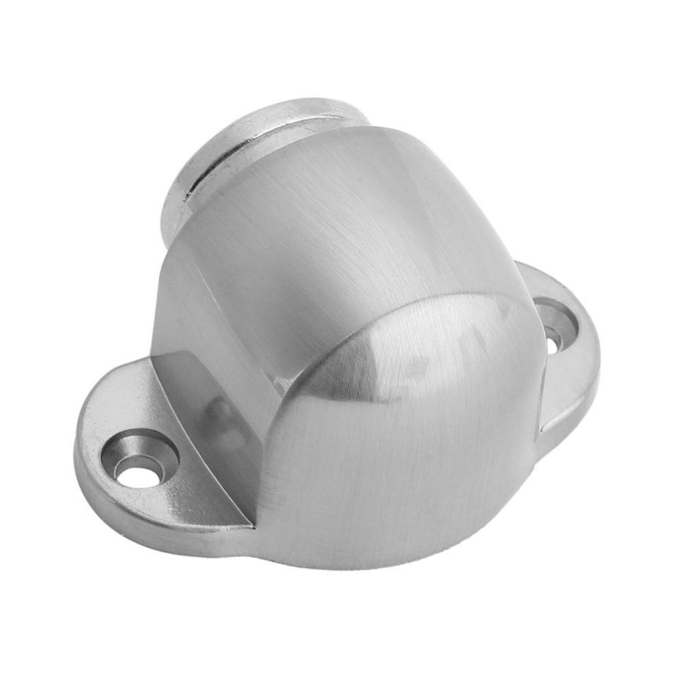 Stainless Steel Strong Magnetic Door Stopper Suction Gate Supporting Hardware Mini Stop with Catch Screw Mount
