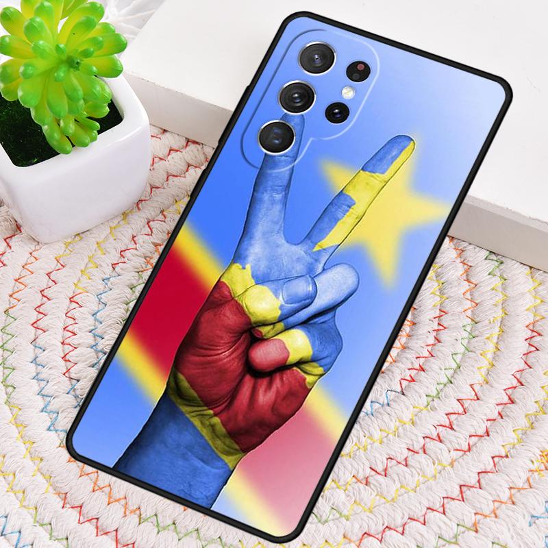 Congo Democratic Republic Flag Phone Case for Samsung Galaxy note 10 pro S26 Ultra S23 S24 FE S25 S21 S22 PLUS shockproof Cove