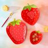 Underglaze Ceramic Strawberry Dishes Tableware Set High Value Cute Dessert Salad Bowl Snack Dishes Fruit Plate