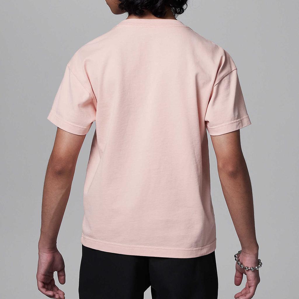 Jordan Flight Essentials Solid Color Small Logo Crew Neck Pullover Soft Comfortable Casual Sports Short Sleeve T-Shirt Kids Tops HM4744-674