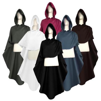 Medieval Knight Hooded Cloak for Halloween Cosplay