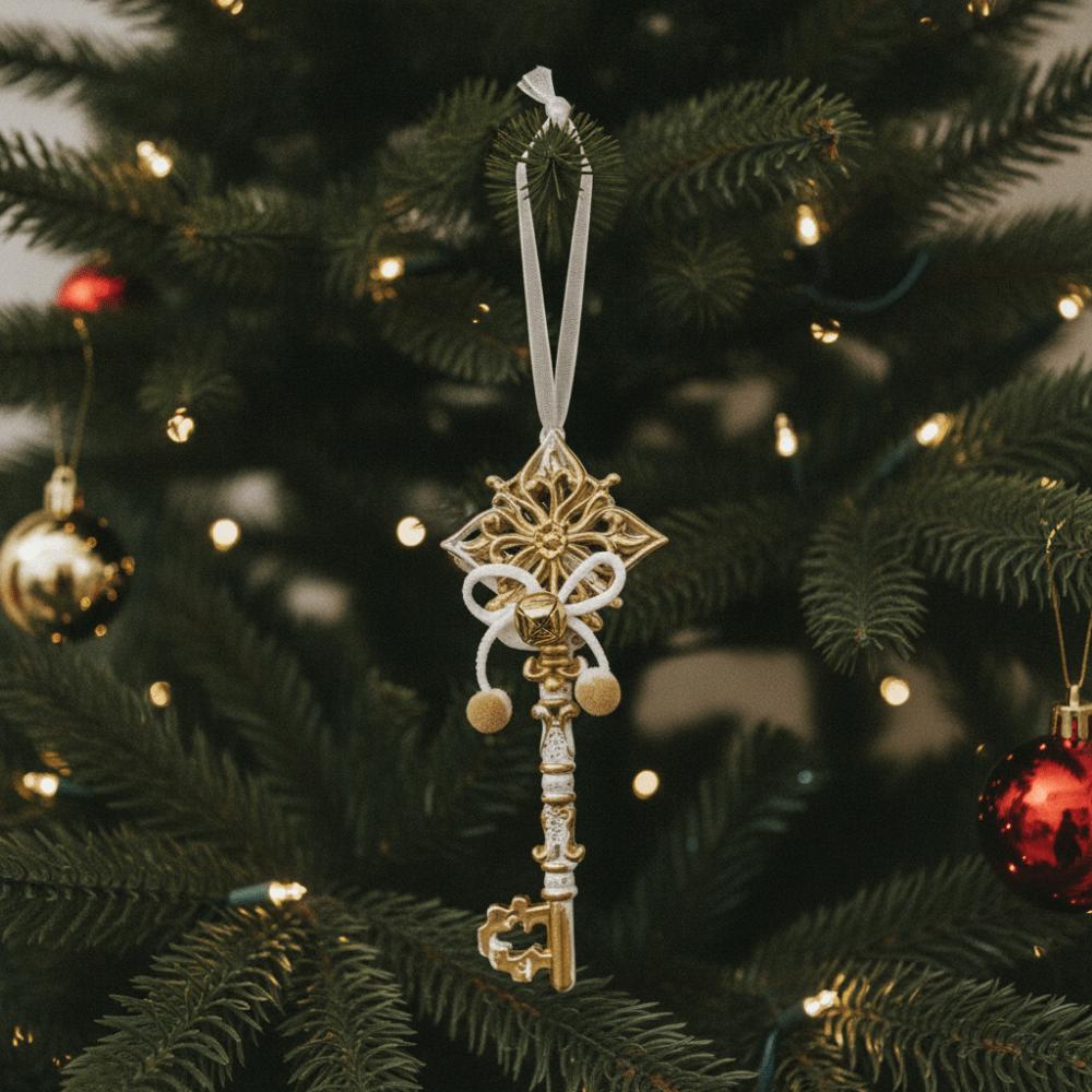 Sparkling Christmas Tree Hanging Charms Handcrafted Lightweight Christmas Decoration Pendant Reusable DIY