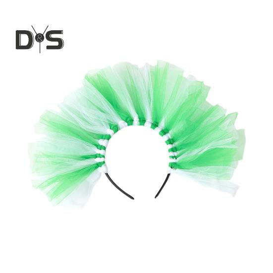 Mardi Gras Glitter Headband for Women Carnival Hairband Costume Accessories Mesh Hair Clip Headpiece for Women Children