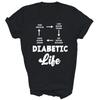 Diabetic Life Type 1 Diabetes T1D Awareness Unisex Shirt Gift