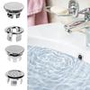 Badezimmer Waschbecken Überlaufring 22-24mm Doppellagig Stabiles Waschbeckenloch Runder Einsatz Chrom Loch Überlaufabdeckung