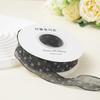 Textured Polka Dot Chiffon Ribbon for DIY Hair Bows & Accessories