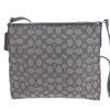 Used COACH Shoulder Bag F29960 Signature canvas/leather gray black casual